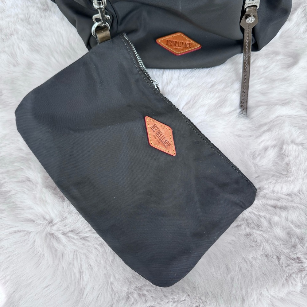 MZ Wallace Jane Bedford Tote Handbag Grey Green - Picture 4 of 10